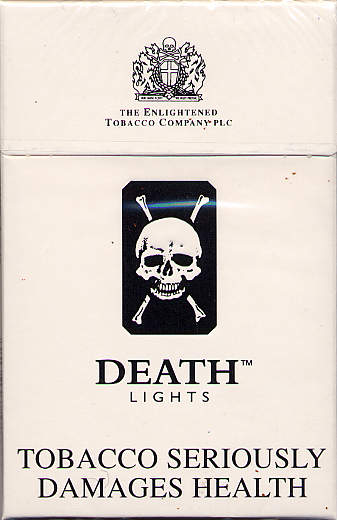 Death cigarettes Lights hard box