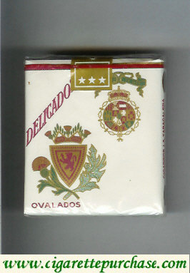 Delicados Ovalados white cigarettes soft box