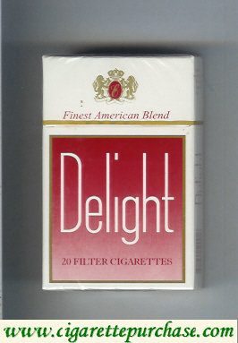 Delight Finest American Blend cigarettes hard box