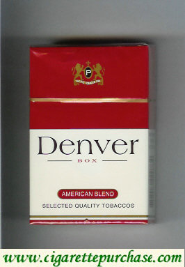 Denver American Blend cigarettes hard box