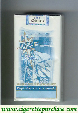 Derby El Destino Derby Suaves Tren de las Nubes 100s cigarettes soft box