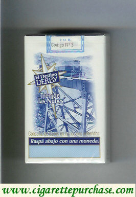 Derby El Destino Derby Tren de las Nubes cigarettes soft box