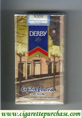 Derby Capital Federal 100s cigarettes soft box