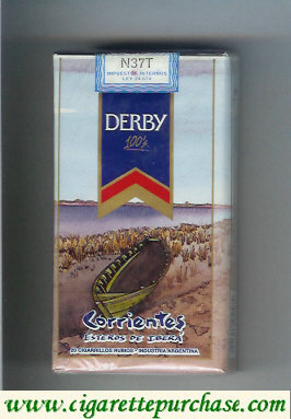 Derby Corrientes 100s cigarettes soft box