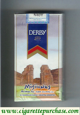 Derby Misiones 100s cigarettes soft box