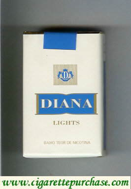 Diana Lights cigarettes soft box