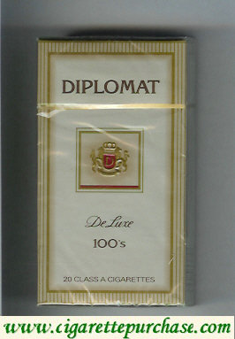 Diplomat De Luxe 100s hard box cigarettes
