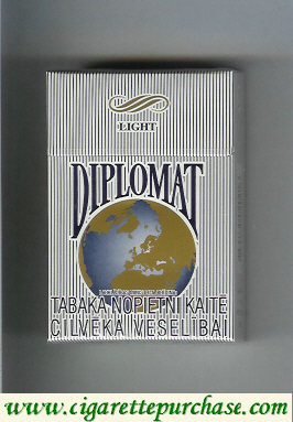 Diplomat Light cigarettes hard box