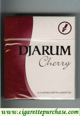 Djarum Cherry 90s cigarettes wide flat hard box