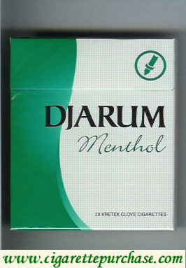 Djarum Menthol 90s cigarettes wide flat hard box