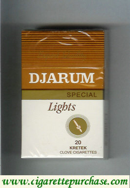 Djarum Special Lights cigarettes hard box