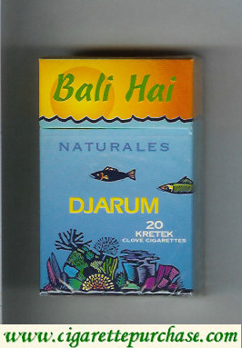 Djarum Bali Hai Naturales cigarettes hard box