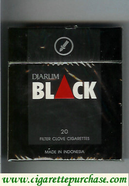 Djarum Black 90s cigarettes wide flat hard box