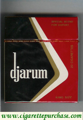 Djarum 90s cigarettes wide flat hard box