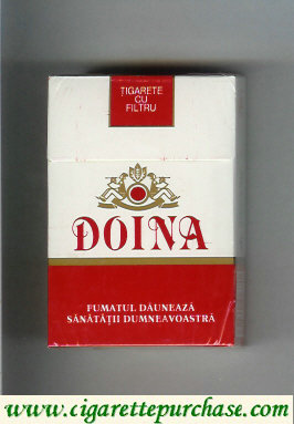 Doina white and red cigarettes hard box