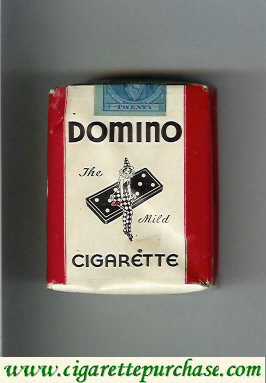 Domino The Mild Cigarette white and red cigarettes soft box