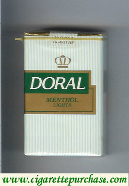 Doral Menthol Lights cigarettes soft box