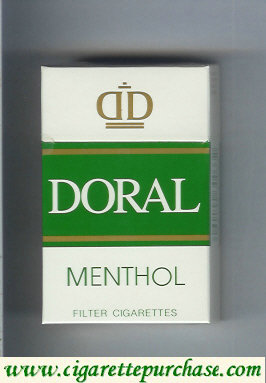 Doral Menthol cigarettes hard box