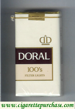 Doral Filter Lights 100s cigarettes soft box