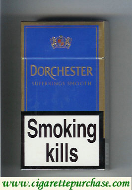 Dorchester Smooth blue 100s cigarettes hard box