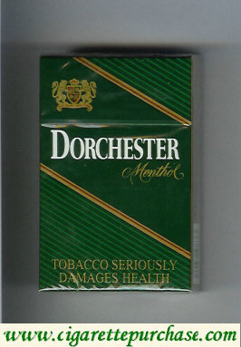 Dorchester Menthol green hard box cigarettes