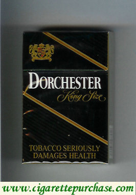 Dorchester black cigarettes hard box