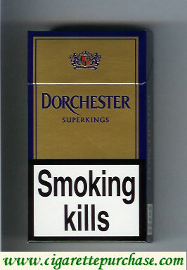 Dorchester gold Super Kings 100s cigarettes hard box