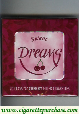 Dreams Sweet Cherry Filter cigarettes wide flat hard box