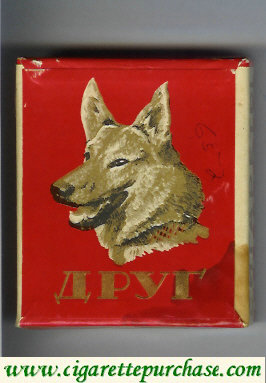 Drug T red cigarettes wide flat hard box