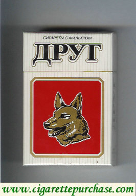 Drug T white and red cigarettes hard box