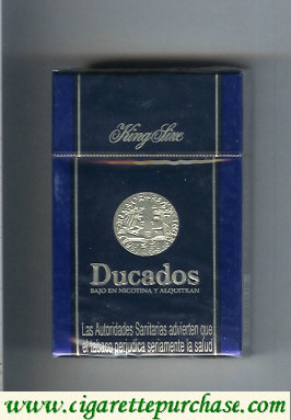 Ducados Bajo En Nicotina Y Alquitran black and blue cigarettes hard box