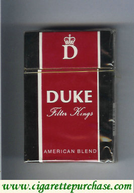 Duke Filter Kings American Blend cigarettes hard box