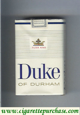 Duke of Durham cigarettes soft box