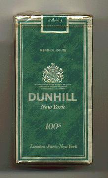 Discount Dunhill Menthol Lights 100s cigarettes soft box