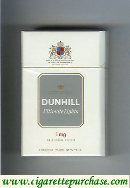 Discount Dunhill Ultimate Lights 1 mg cigarettes hard box