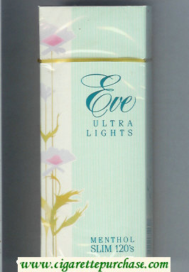 EVE Ultra Lights Menthol Slim 120s cigarettes hard box