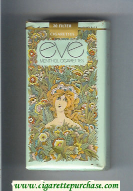 EVE Menthol 100s cigarettes soft box