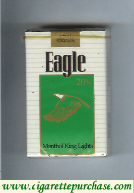 Eagle 20s Menthol King Lights cigarettes soft box