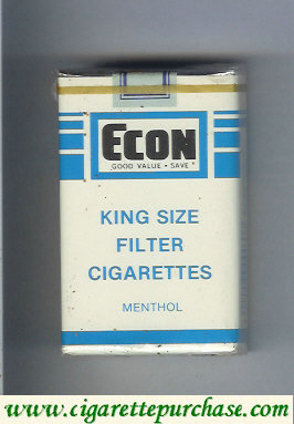 Econ Menthol King Size Filter cigarettes soft box
