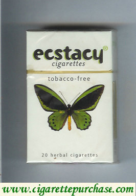 Ecstacy white 20 herbal cigarettes hard box