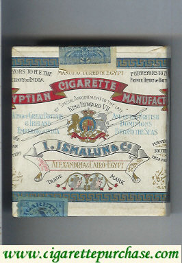 Egyptian Cigarette Manufactory cigarettes wide flat hard box