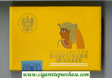 Egyptische M.Sorte cigarettes wide flat hard box