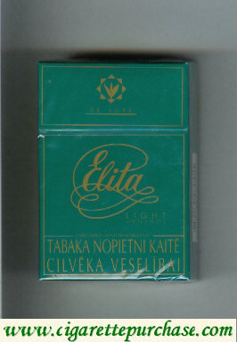 Elita Light Menthol cigarettes hard box