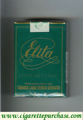 Elita Light Menthol cigarettes soft box