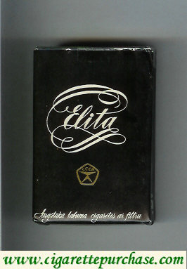 Elita black cigarettes soft box