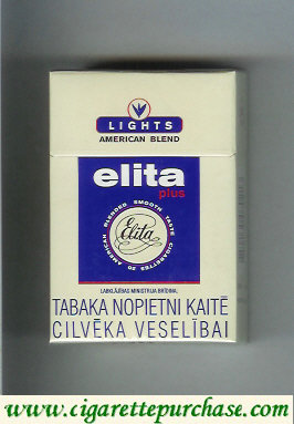 Elita Plus Lights American Blend cigarettes hard box