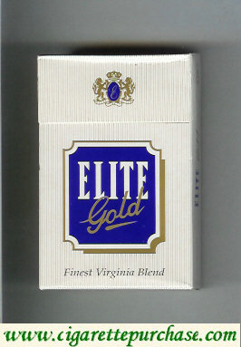 Elite Gold Cigarettes hard box