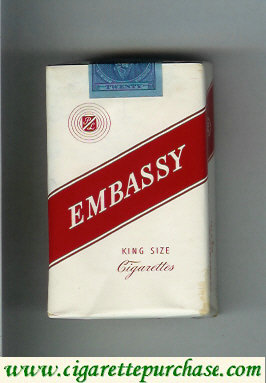 Embassy Cigarettes soft box