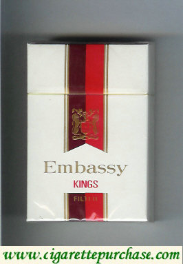 Embassy Kings Filter cigarettes hard box