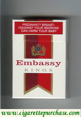 Embassy Filter Kings cigarettes hard box